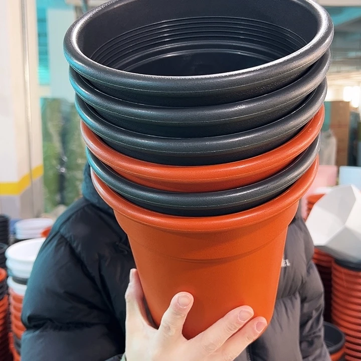 清仓翻边桶口21高22黑色6个无托