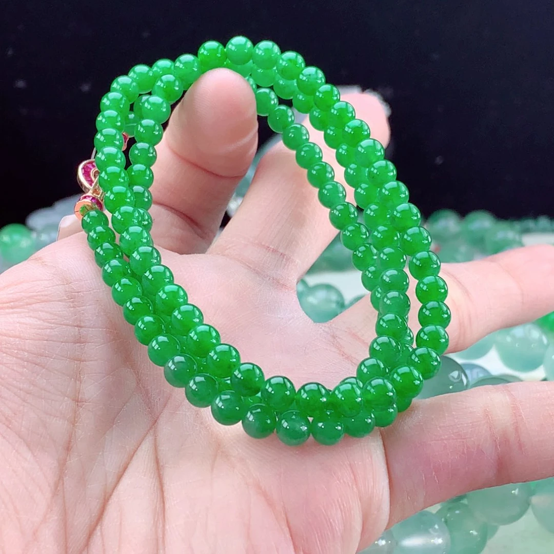 翡翠手链未镶嵌卡6