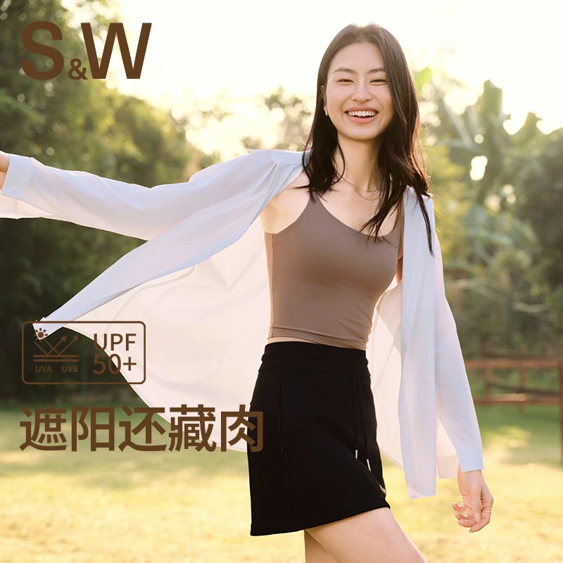 SW速惟 轻遮阳藏肉衬衫女夏季防晒防紫外线轻薄百搭外套1330 z1