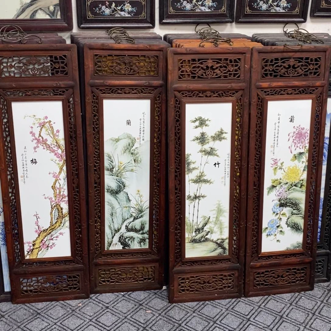 瓷片帮**里景德镇瓷板画柴窑烧制