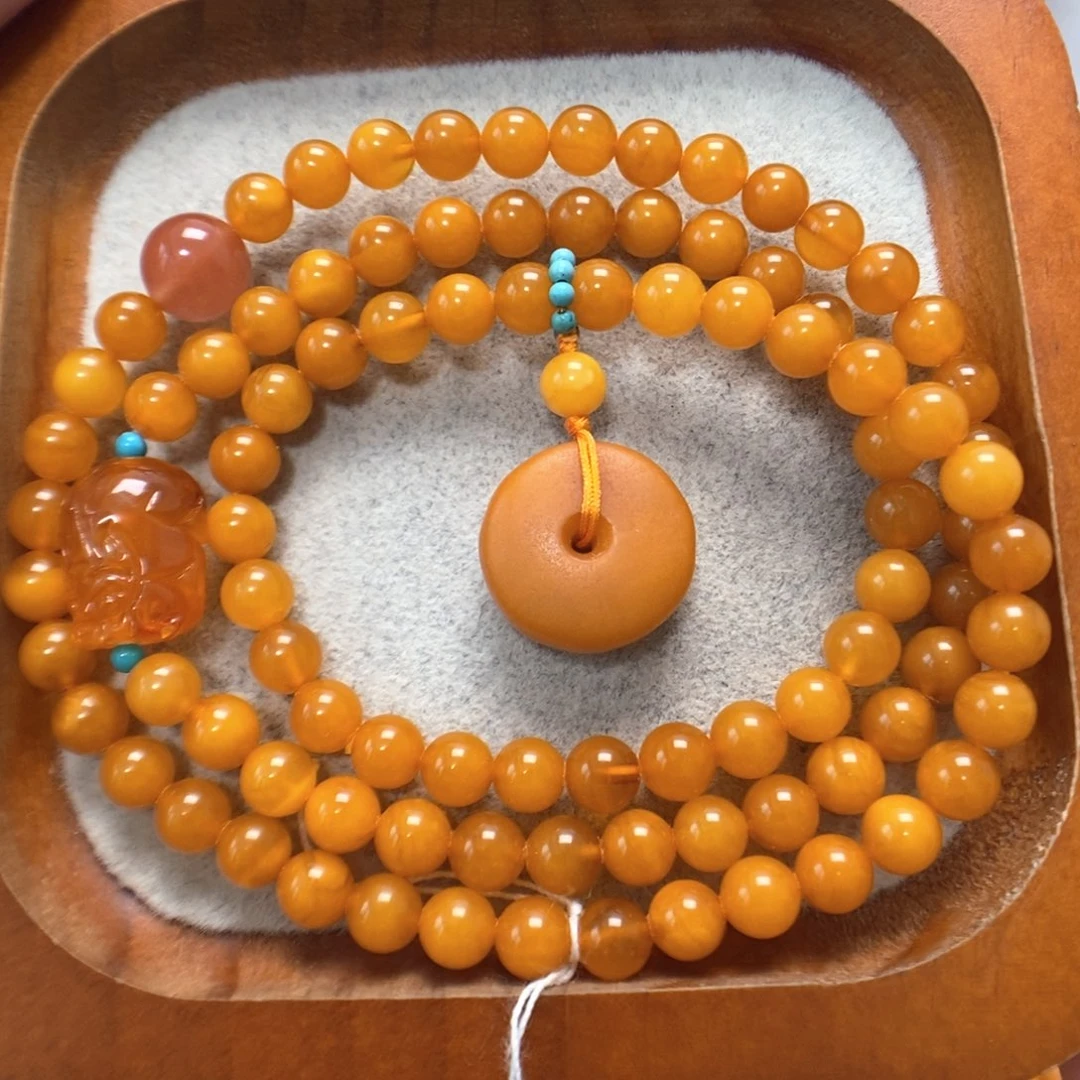 蜜蜡未镶嵌手串蜜蜡