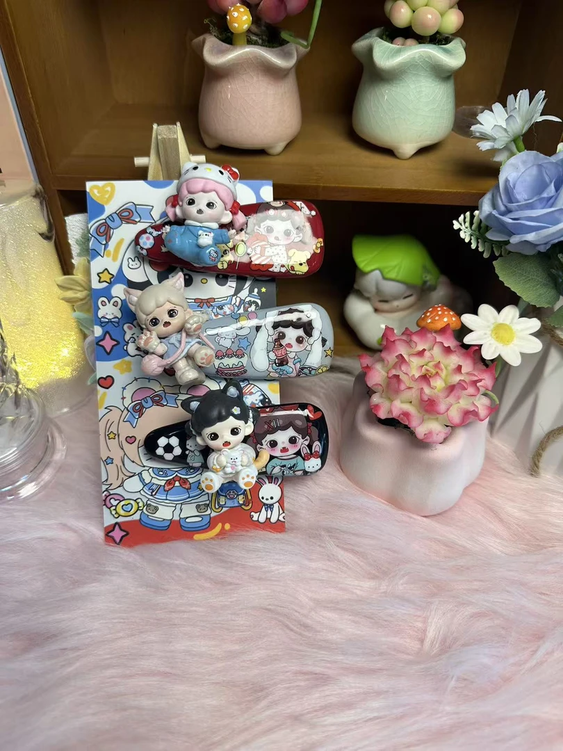 铛铛熊纯手工原创diy创意萌粒可爱百搭发夹