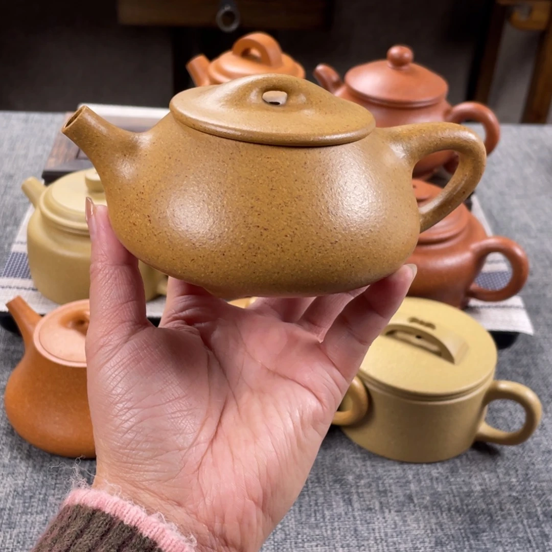 紫砂茶壶黄金段景舟石瓢全手30目249