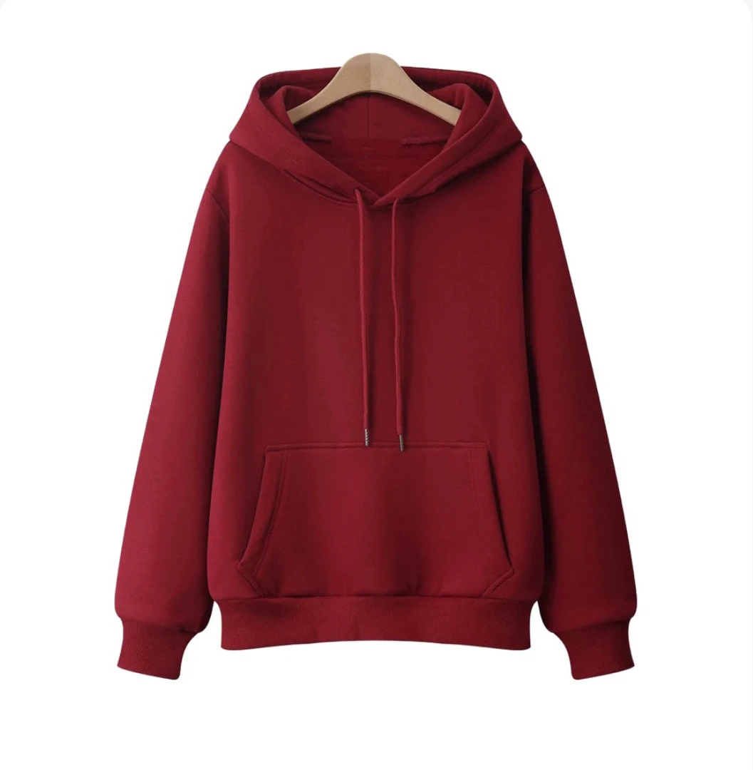 椿屿【ins高品质女装】扣号下单春秋长袖休闲连帽宽松加绒韩版秋冬