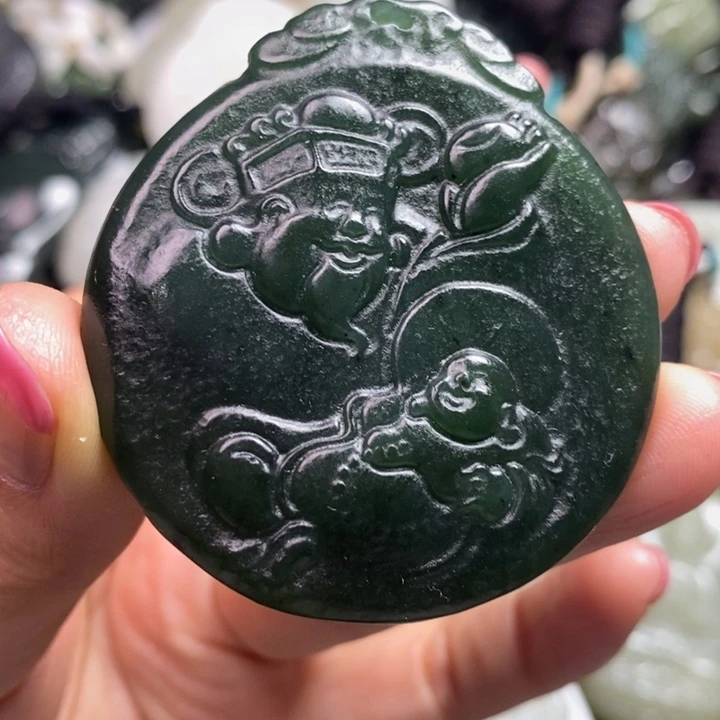 和田玉未镶嵌颈饰