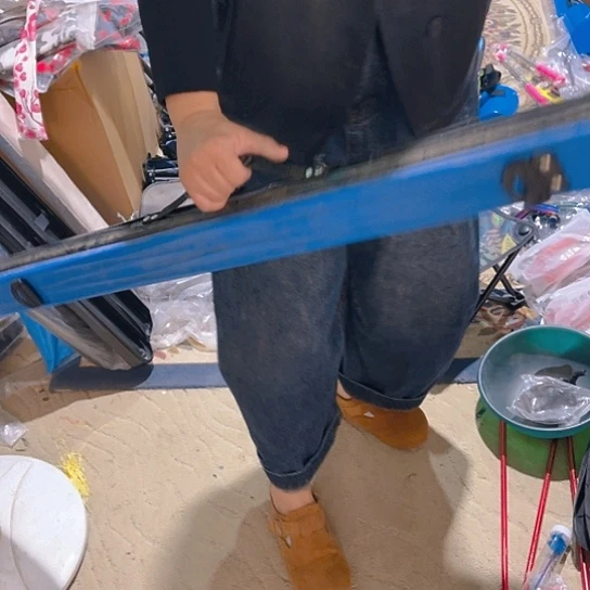 蓝硬壳杆包瑕疵1.25瑕疵无背带