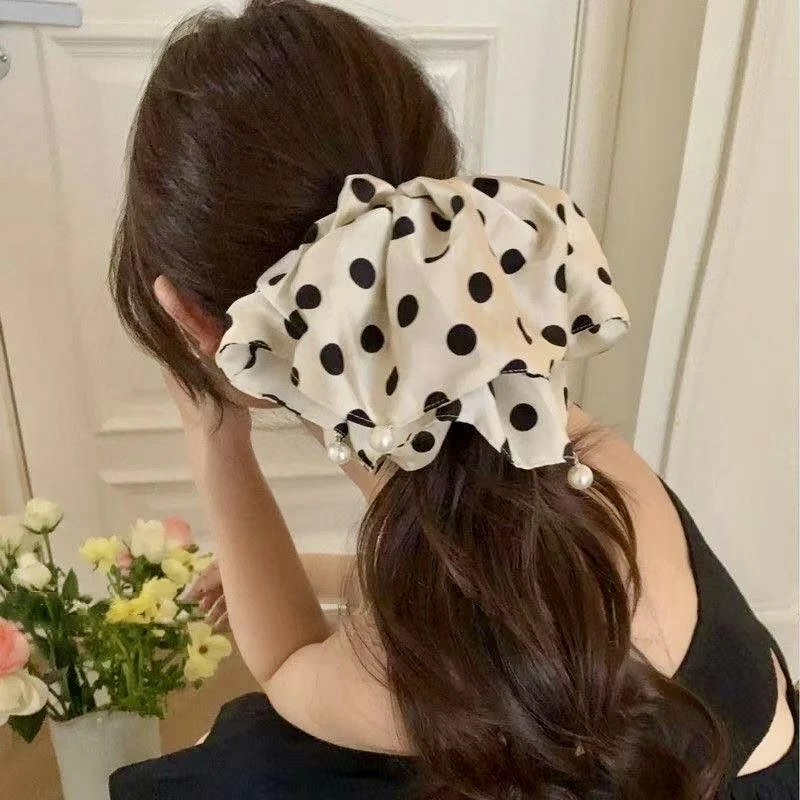 韩系甜美可爱时尚气质百搭盘发马尾发饰发绳发圈【全场满9.9包U】