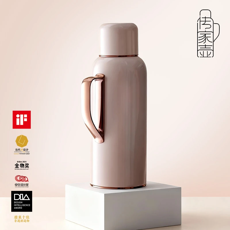传家壶旗舰店丨奶茶金mini·焖茶保温壶莫兰迪色系高颜值限定礼盒