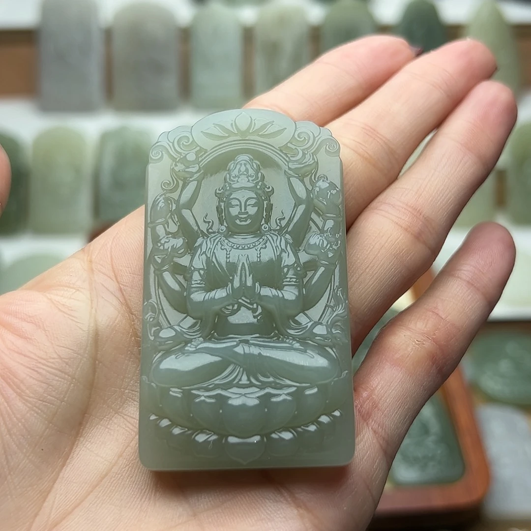 ࿙***：和田玉未镶嵌颈饰