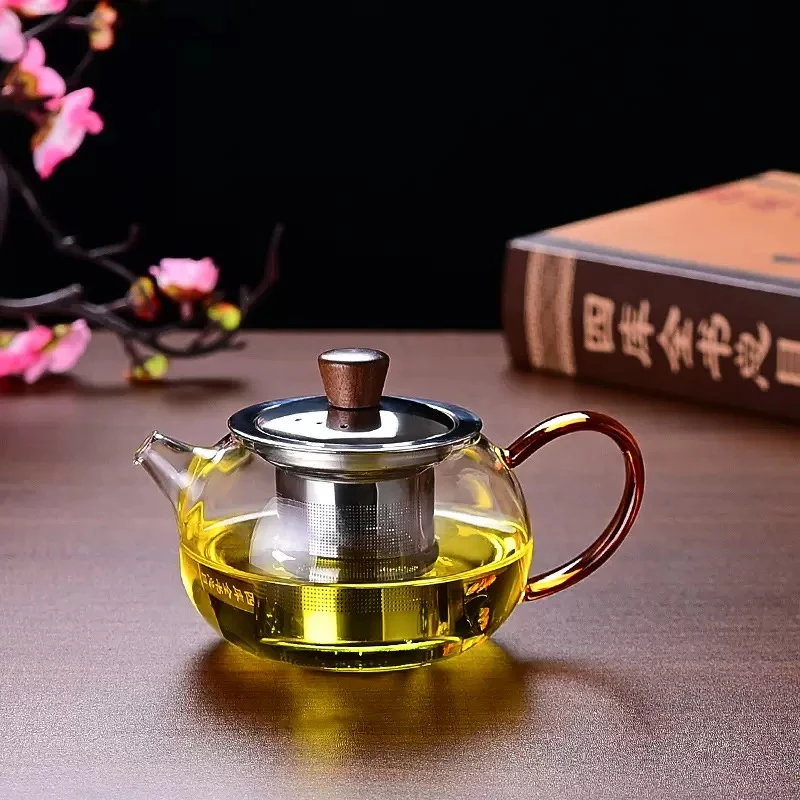 【南风】开播福利 不锈钢内胆玻璃壶泡茶壶 350cc