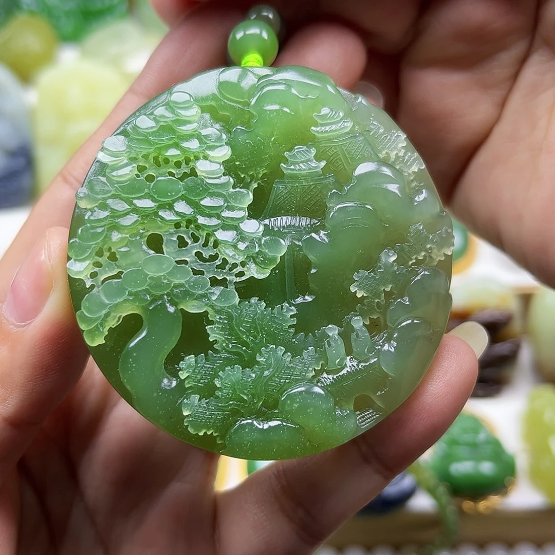 和田玉未镶嵌颈饰