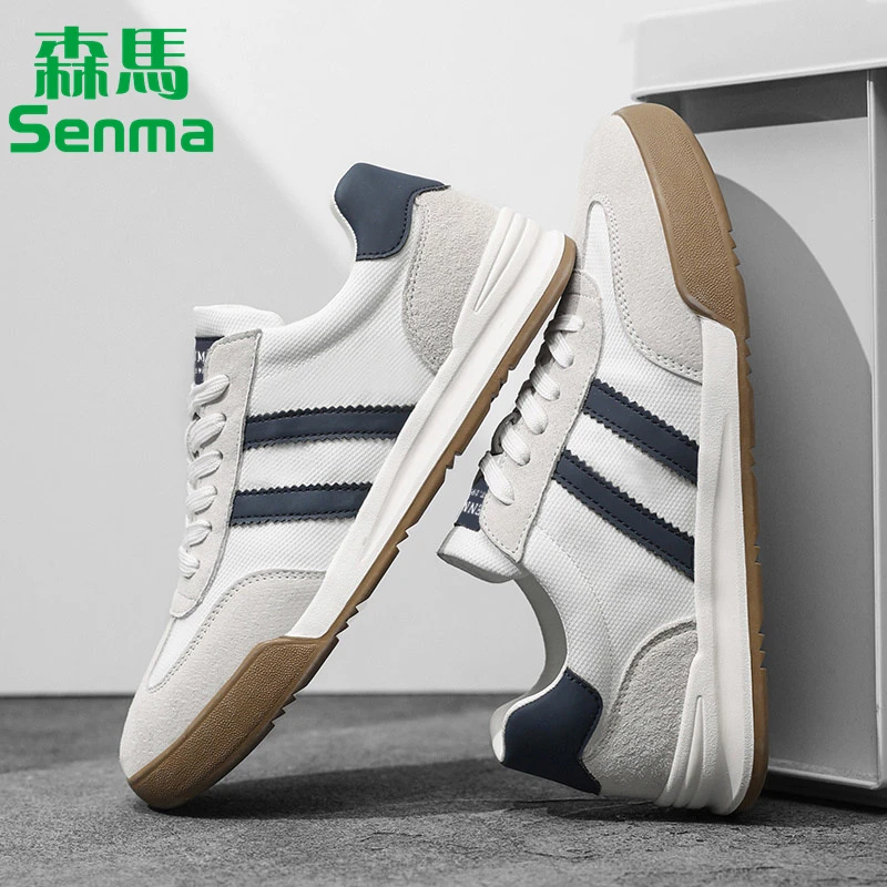 森马男鞋德训鞋2025春季新款低帮商务男士时尚休闲鞋百搭小白鞋男