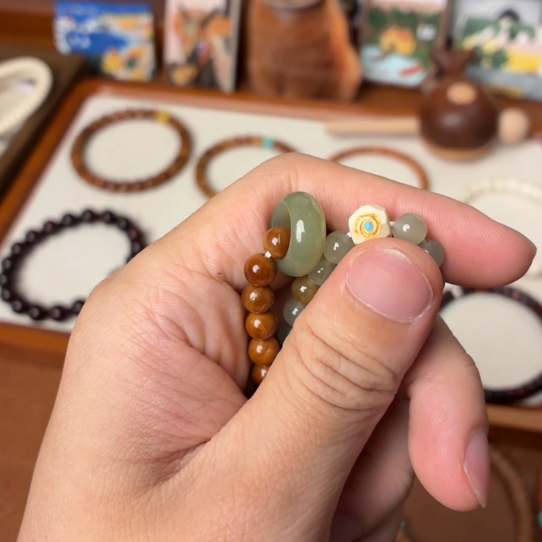 晚***晚手链未镶嵌和田玉