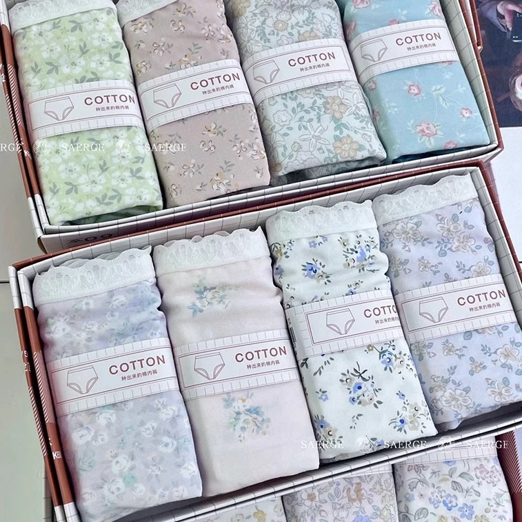 熊猫棉花基地有机的比无机柔有机棉内裤中高腰女士内裤603