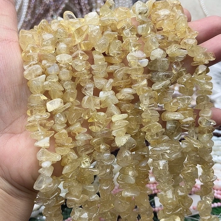 玛瑙/玉髓未镶嵌珠宝半成品一条黄水晶随型