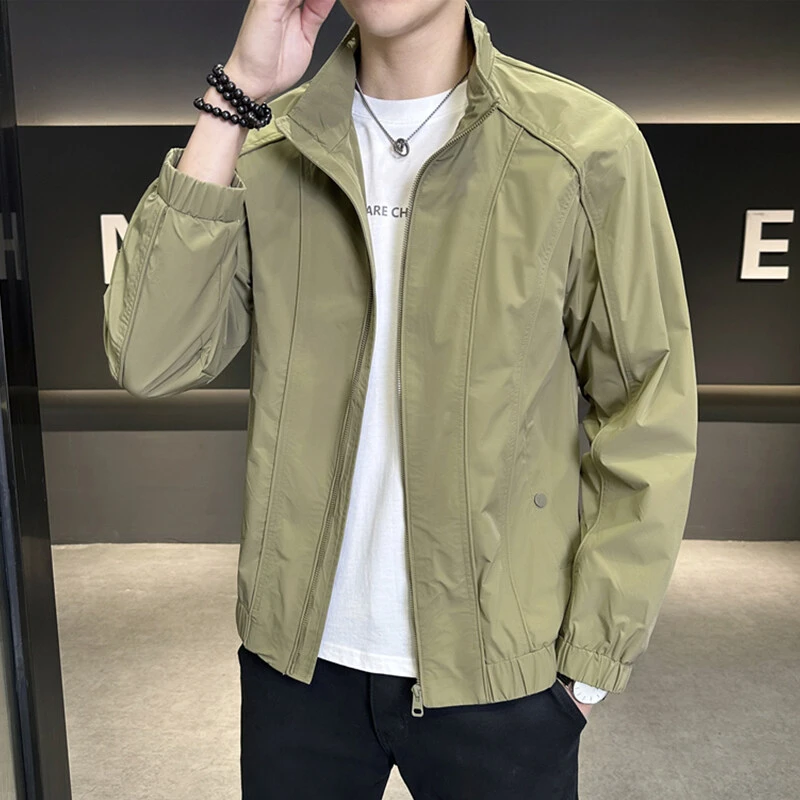 CATIA SELI轻奢百搭立领工装夹克男士2025春秋季新款时尚潮流上衣