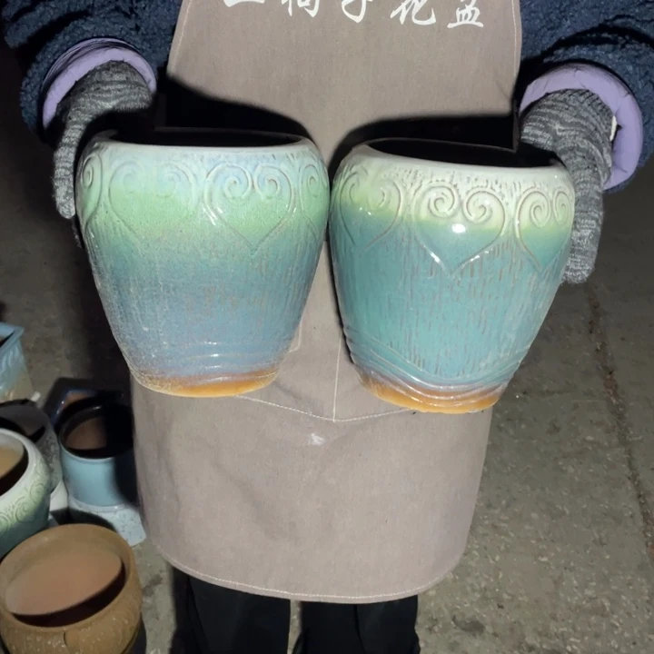 花盆紫砂口15高20瑕疵瑕疵