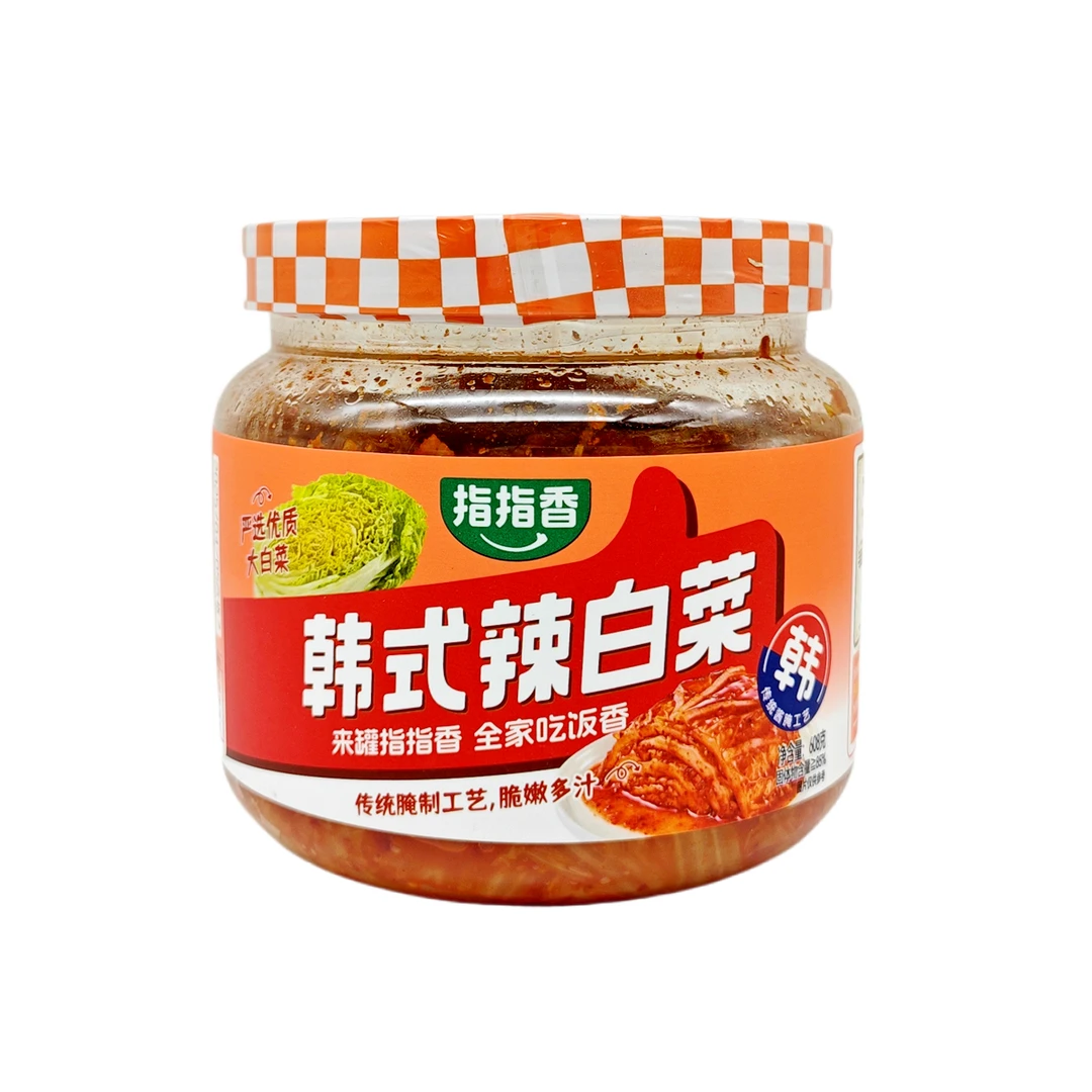 指指香辣白菜608g/罐装下饭菜开胃酱菜酸甜咸菜即食