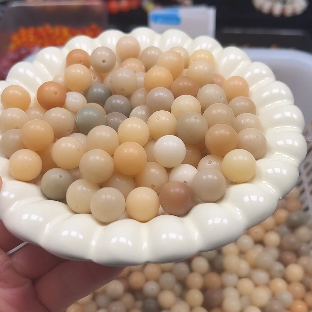 手串菩提根/象牙果微瑕卡14落地黄圆500颗