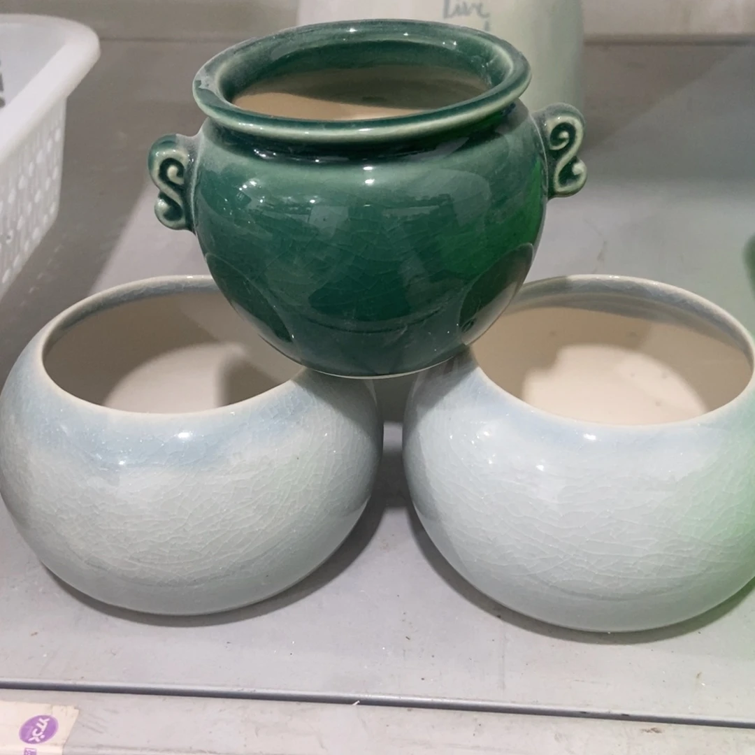 红陶微瑕高温陶瓷花盆