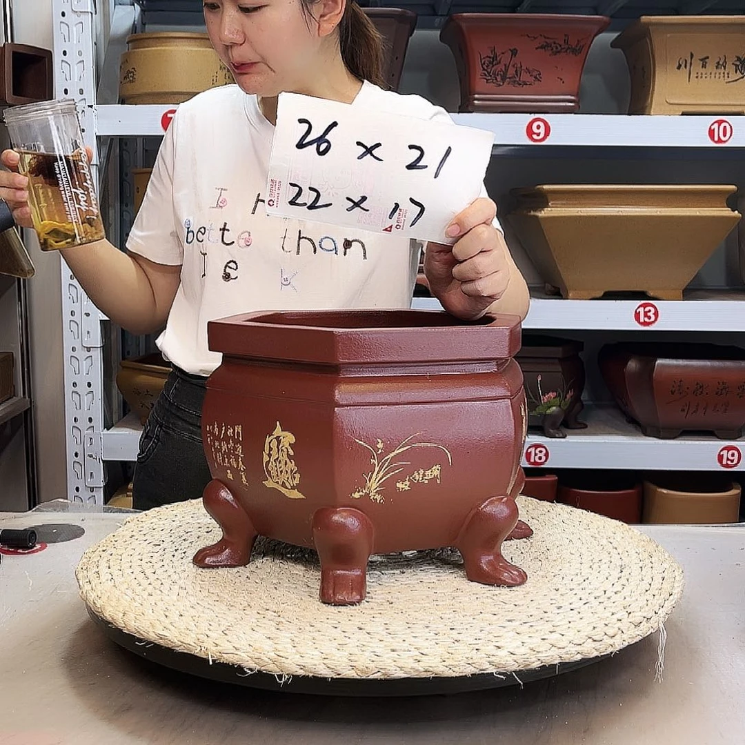 紫砂花盆紫砂花盆