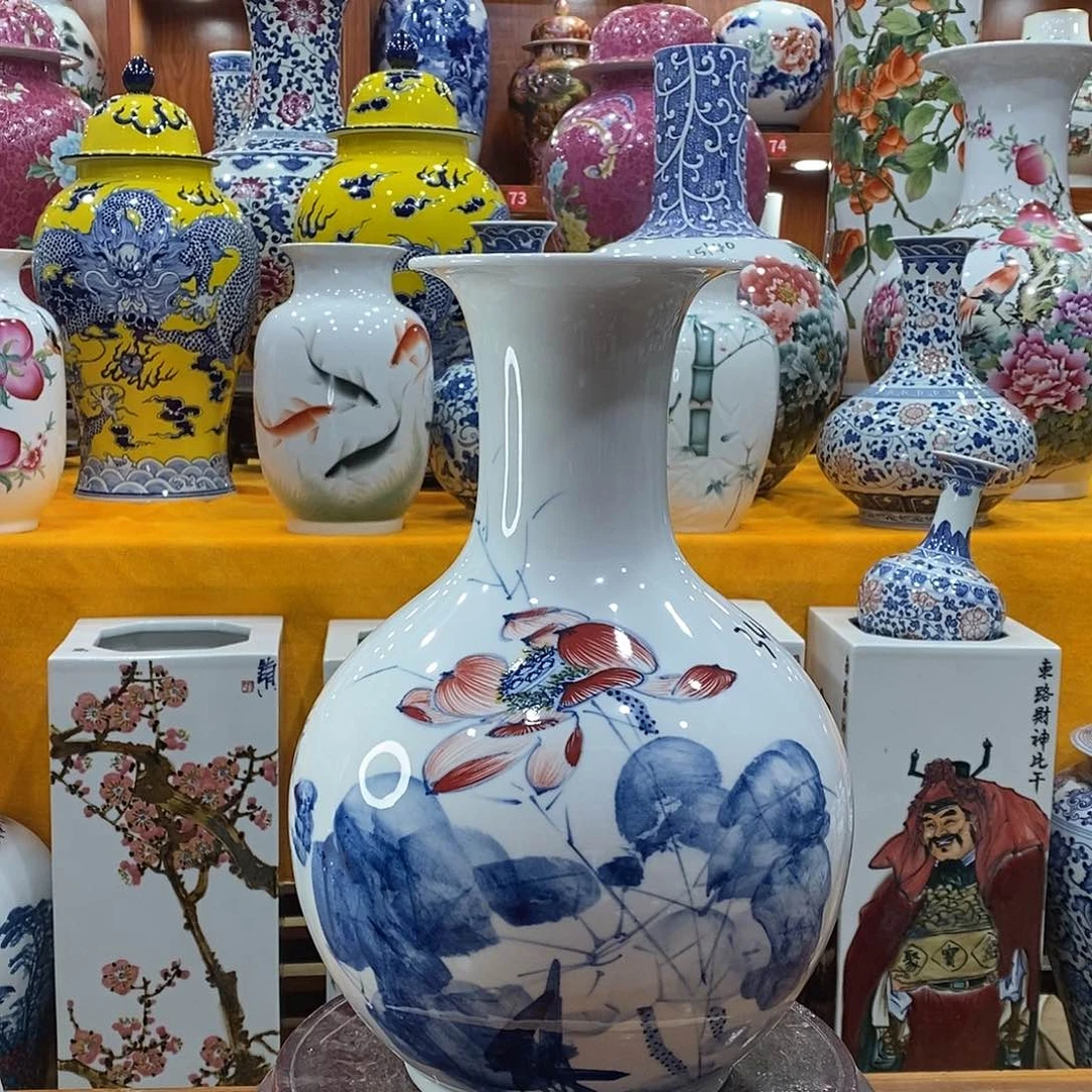 摆件指**光景德镇陶瓷赏瓶