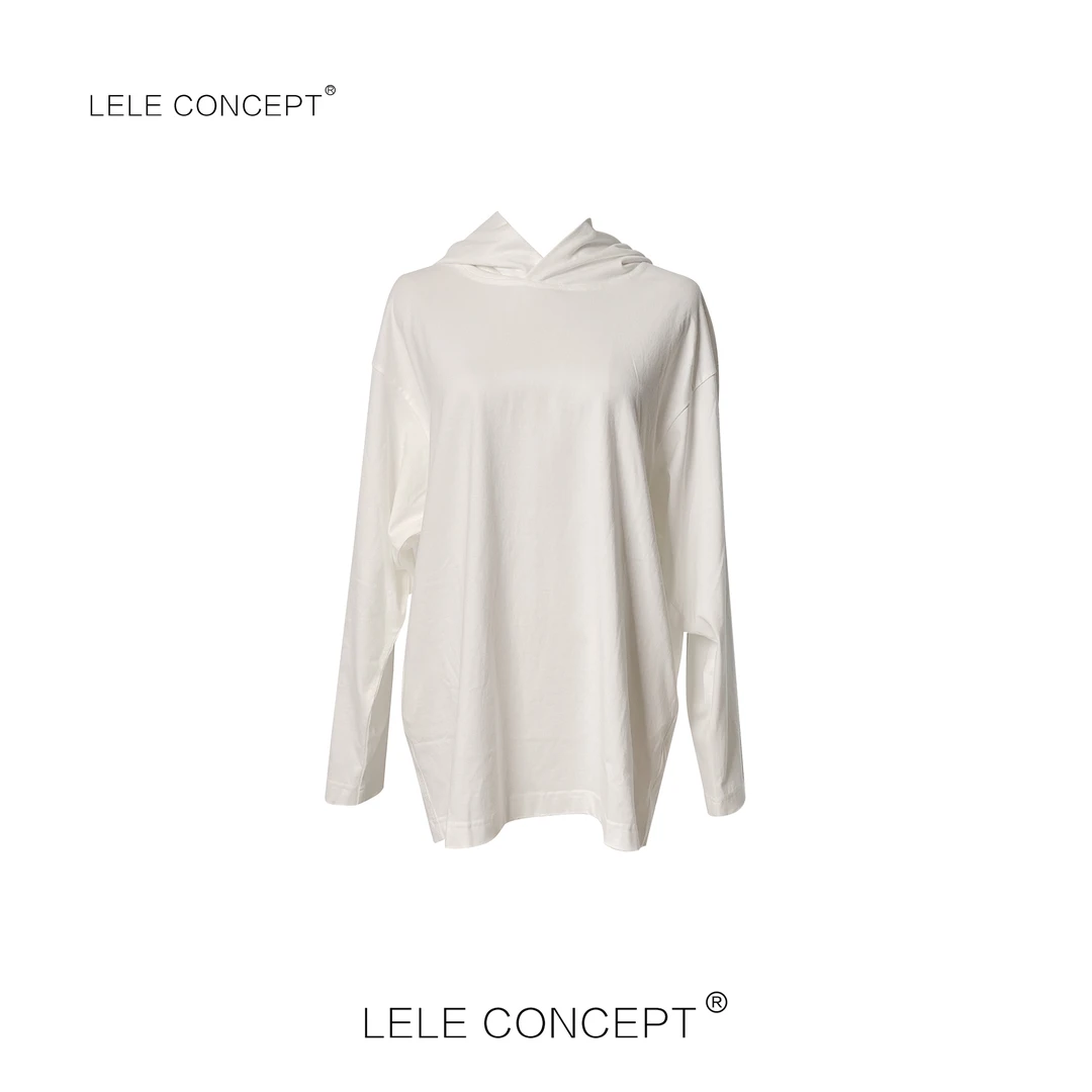 LELE CONCEPT | 【美超】休闲减龄百搭连帽净版卫衣S1167