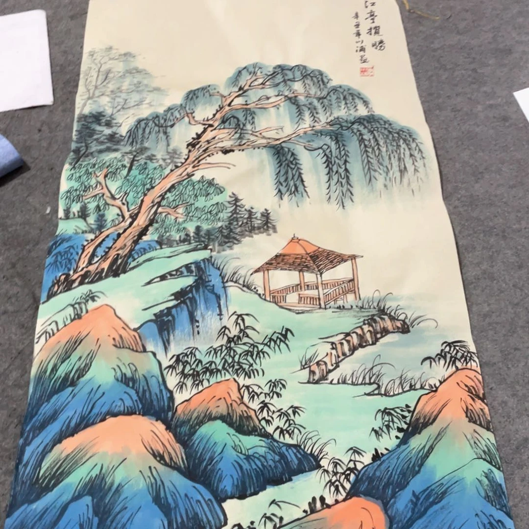 国画国画作者画心一张