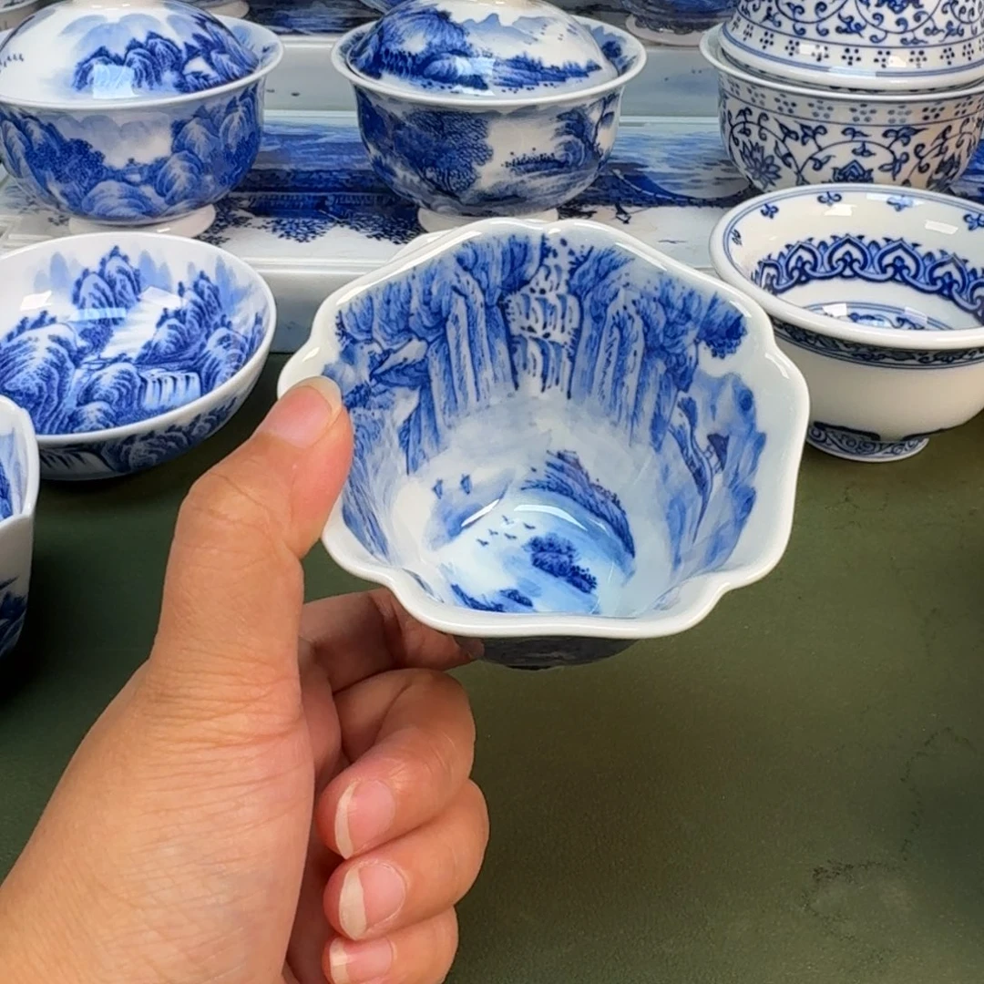 景德镇纯手绘茶具具圆圆278