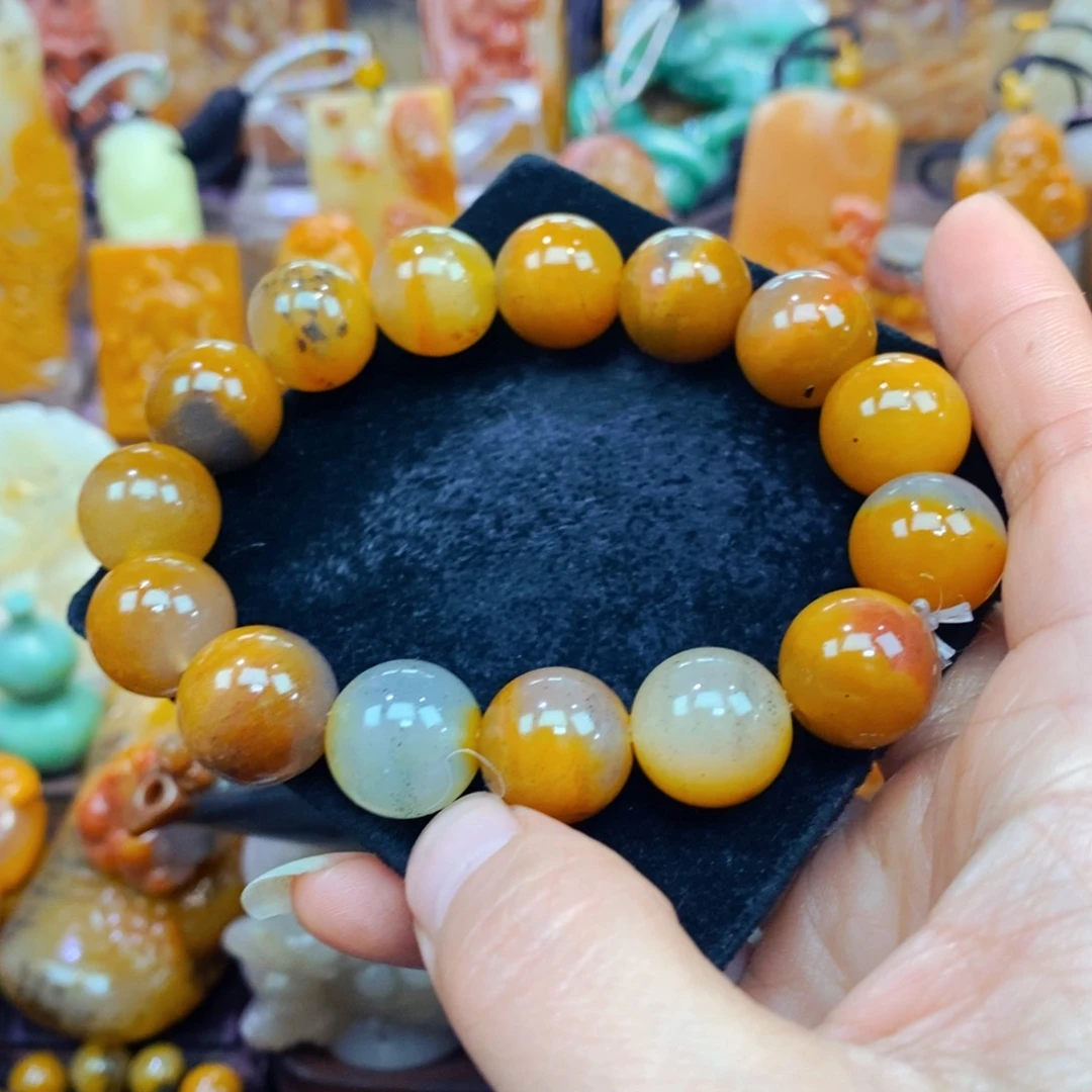 未镶嵌石英质玉（黄龙玉）吊坠(不含链)