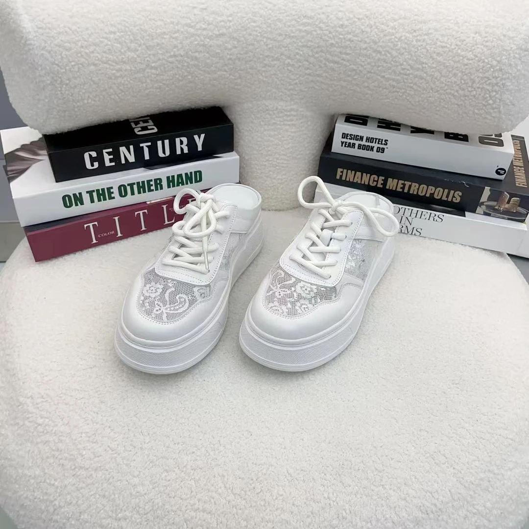 现货H1｜真皮羊里垫时尚包头拖鞋女｜标准尺码｜911-38