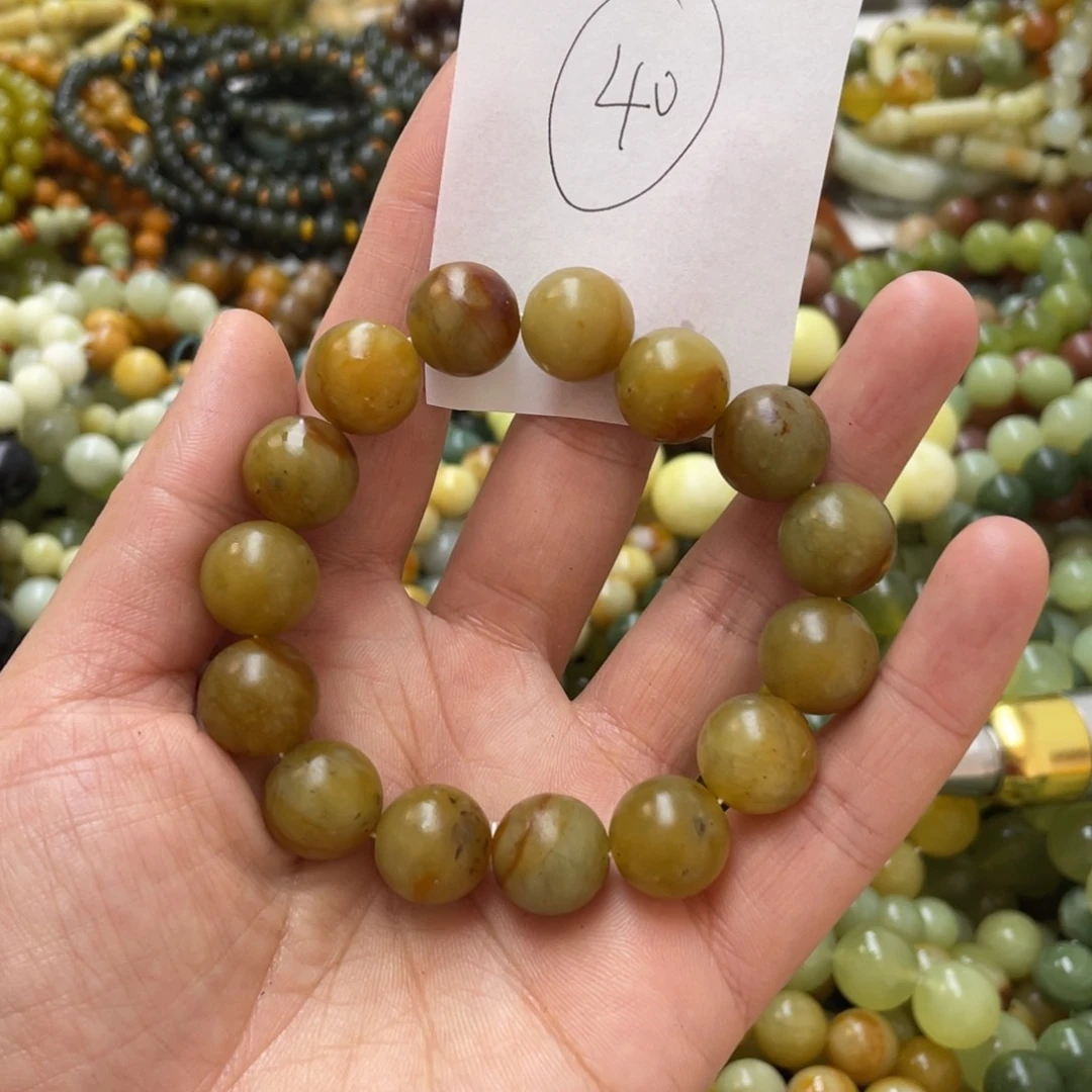 蛇纹石玉手链未镶嵌