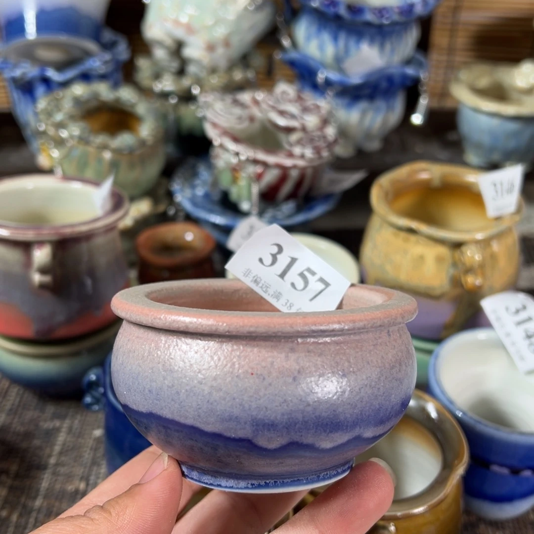 红陶景德镇手工花盆