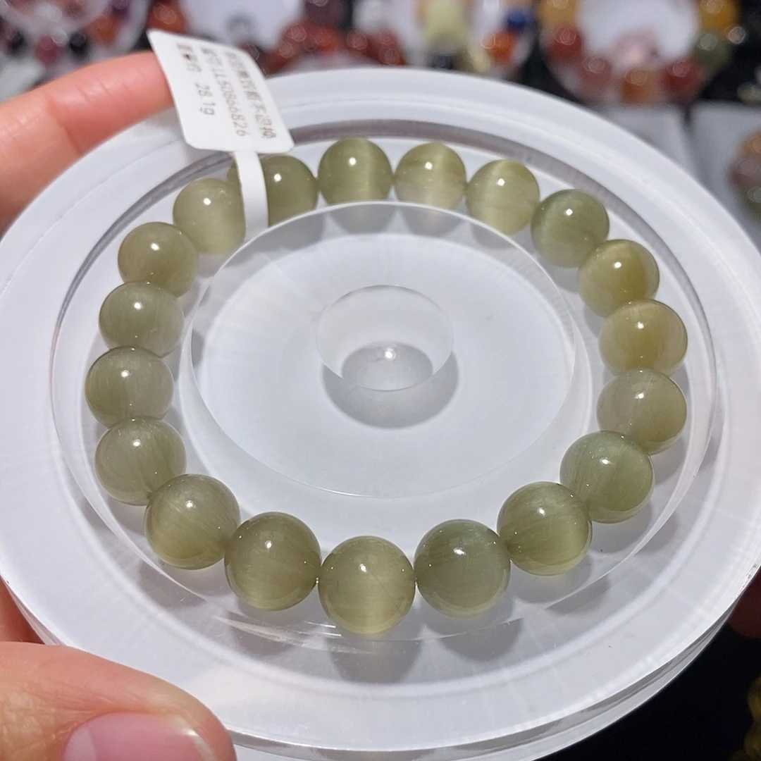 水晶手链未镶嵌F绿兔毛10.2
