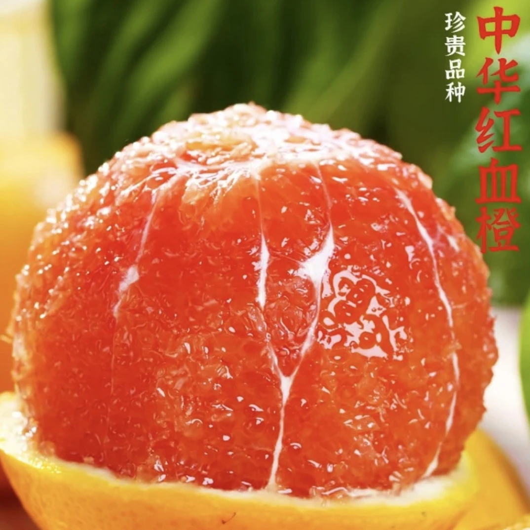 红肉橙江西正宗赣南红橙新鲜血橙香甜多汁果园直发