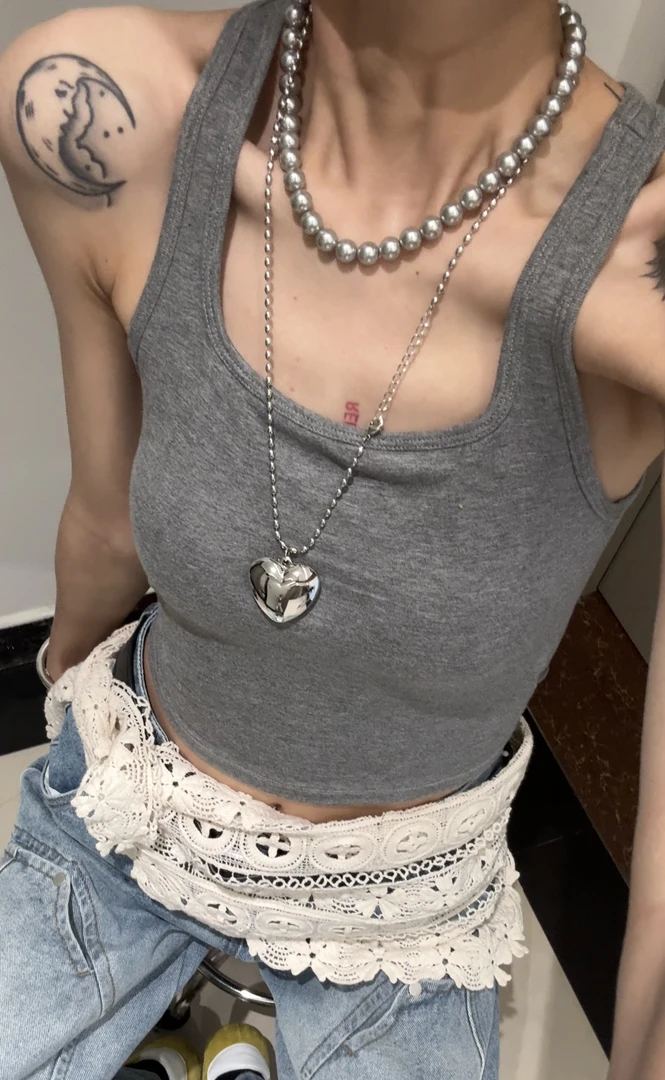 【SSOUHAN】清凉一夏 可外穿后背设计露背吊带背心百搭通勤