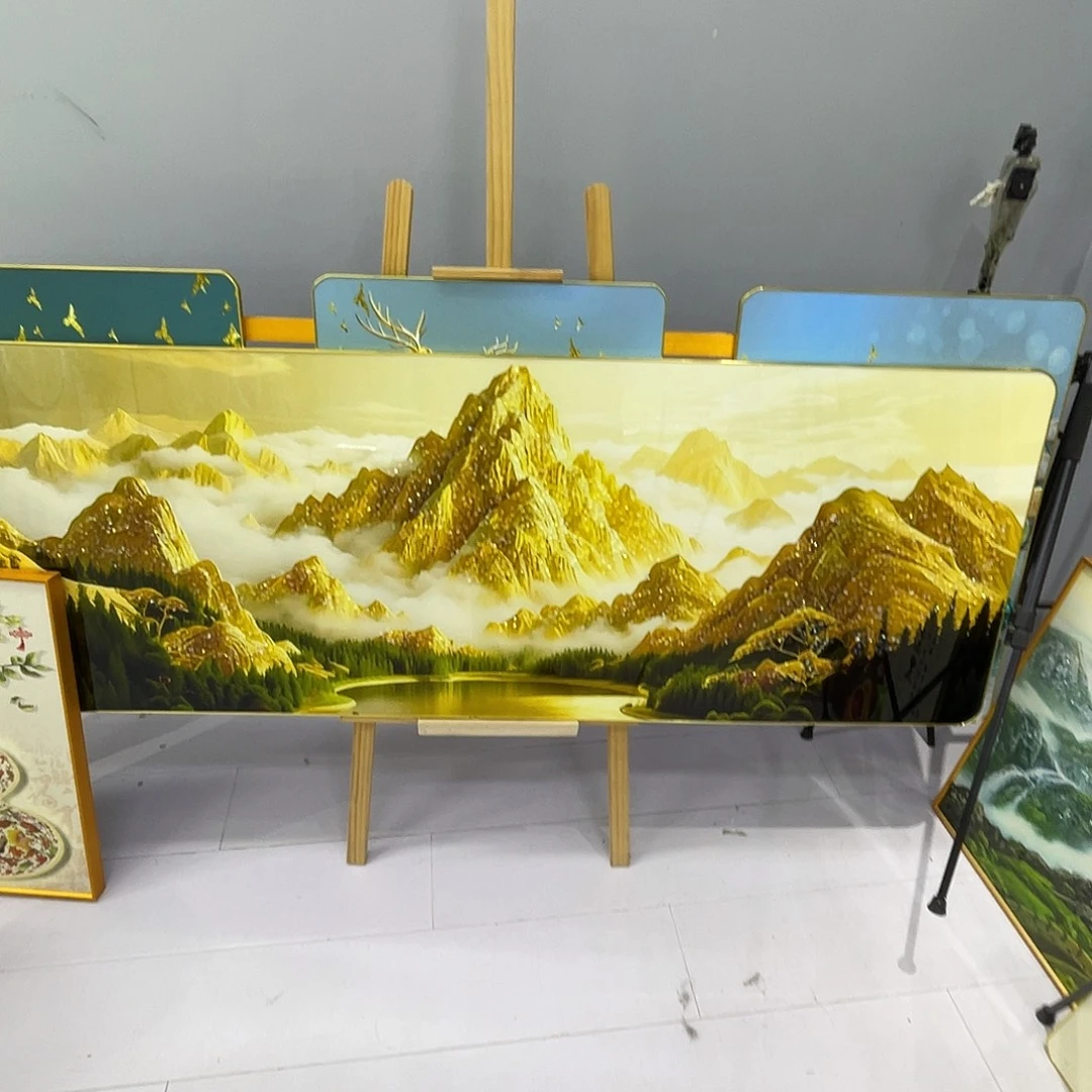 横款金山聚宝盆200.70。铝合金加钻。金色边框