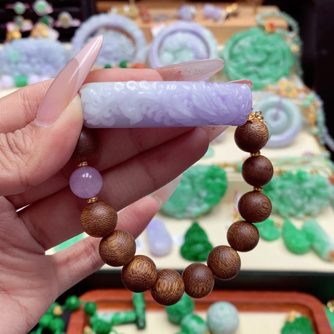 未镶嵌手串翡翠面***号翡翠手串
