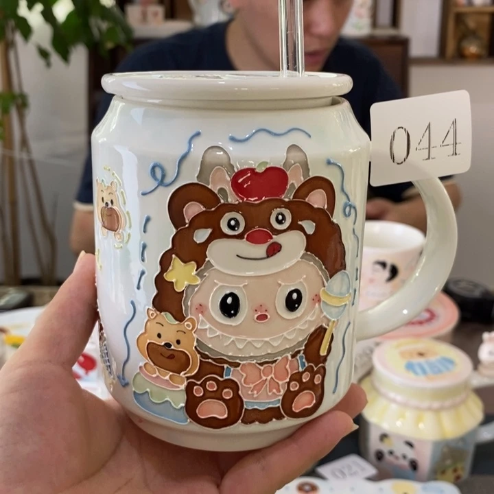 瓷片景德镇釉下彩手绘