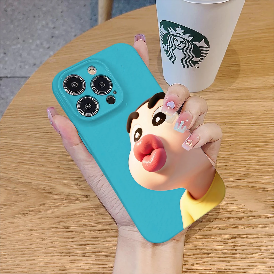 香肠嘴小新适用 苹果16promax 菲林手机壳/华为/小米/oppo/vivo