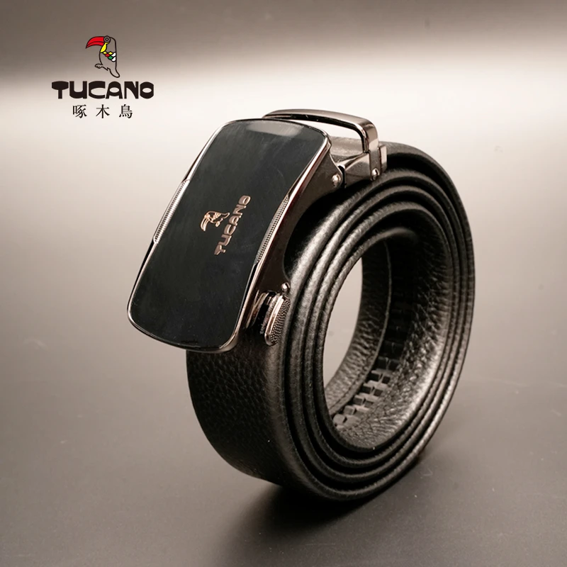 啄木鸟正品2025新款时尚休闲商务真皮带高档礼盒自动扣2006
