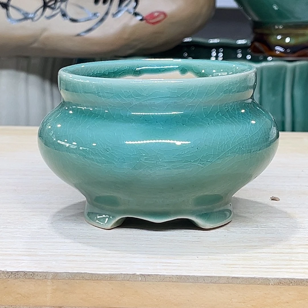 陶瓷绿植多肉微瑕花盆口径8*7