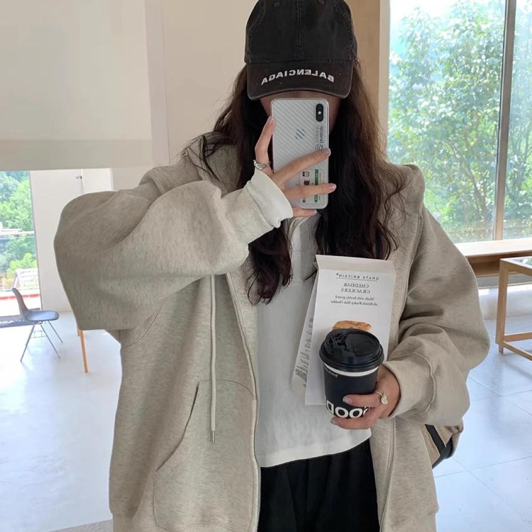 5908连帽纯色箭头大版卫衣B18-2