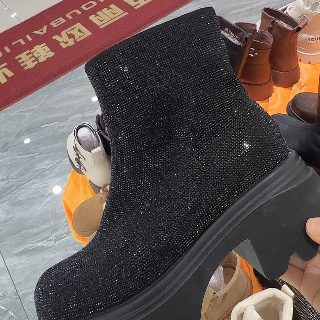 53653黑色39短靴时尚