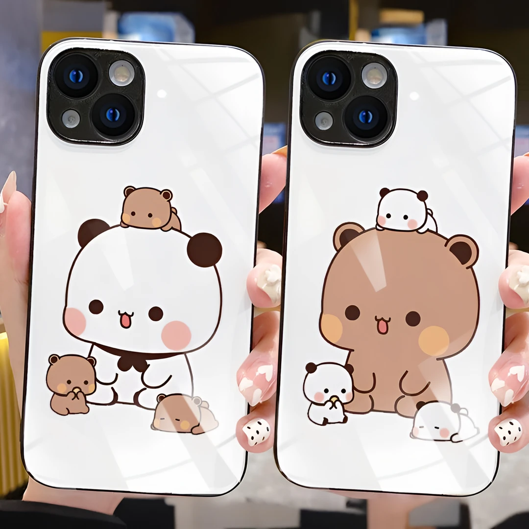 一二布布卡通手机壳可爱小众适用情侣手机壳苹果15硅胶14防摔全包
