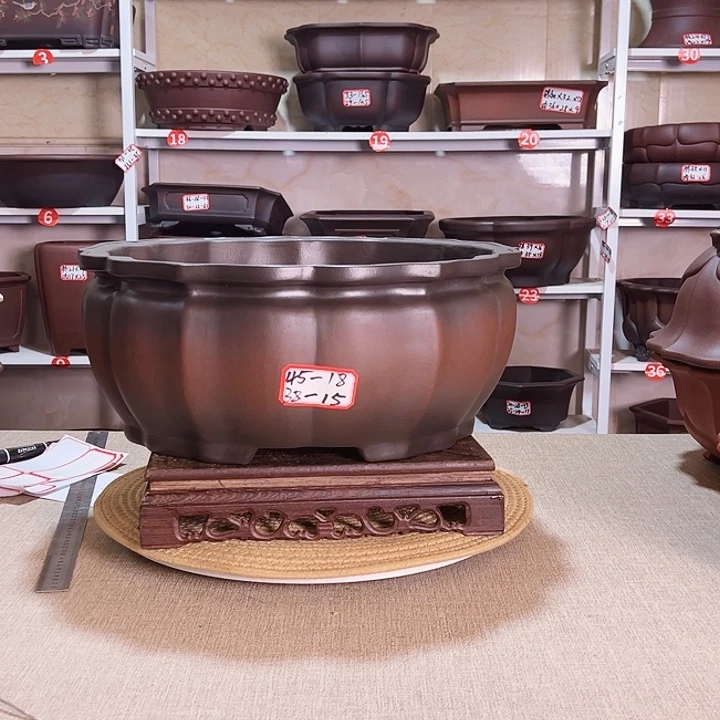 紫砂花盆紫砂花盆