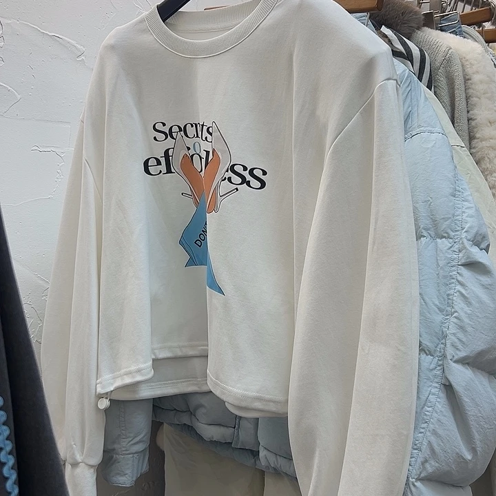 今天新款 白色卫衣