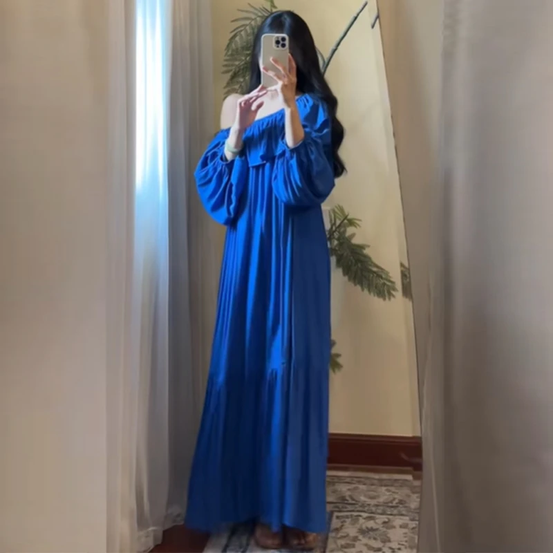 度假风长裙甜美女装爆款温柔独特设计感大小搭2025新款气质穿整件