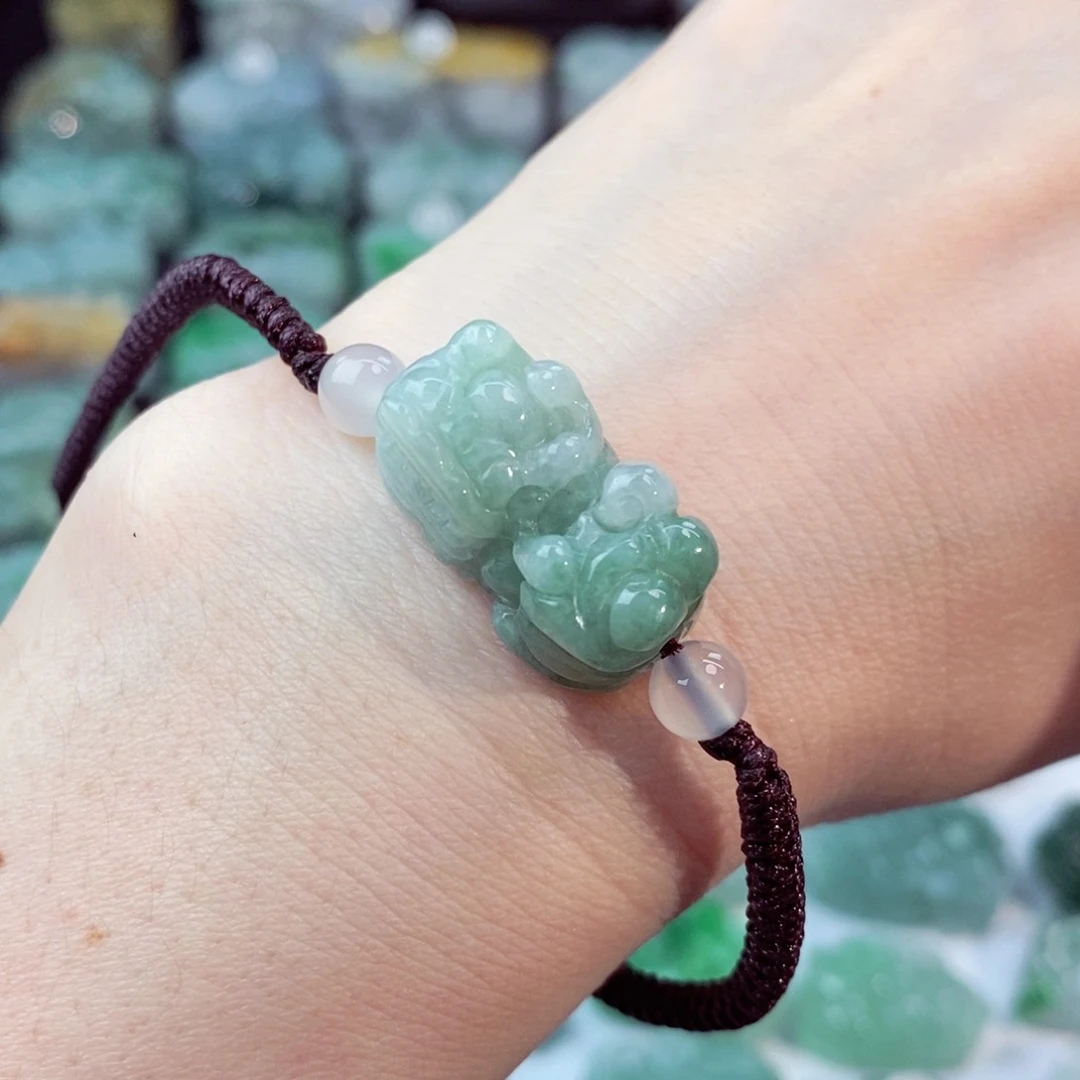 翡翠未镶嵌颈饰天然