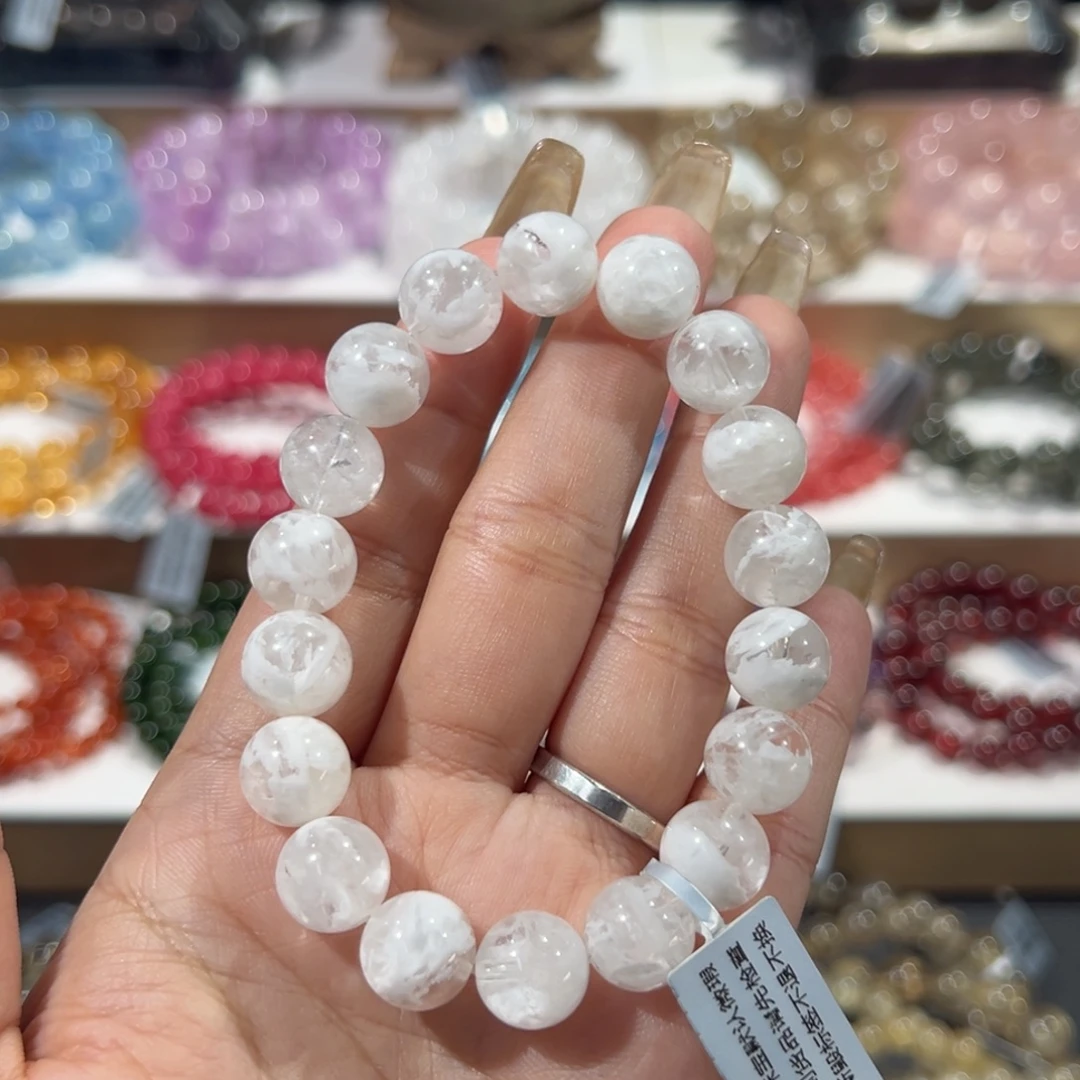 手链未镶嵌水晶祖宗级白雪花幽灵11mm